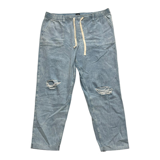 Jeans Wide Leg By Gap In Blue Denim, Size:Xxl
