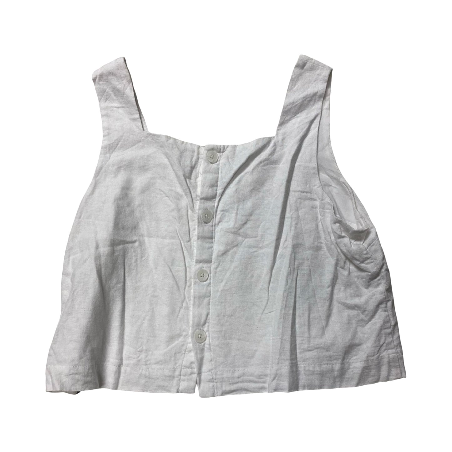 Top Sleeveless By Gap In White, Size:L