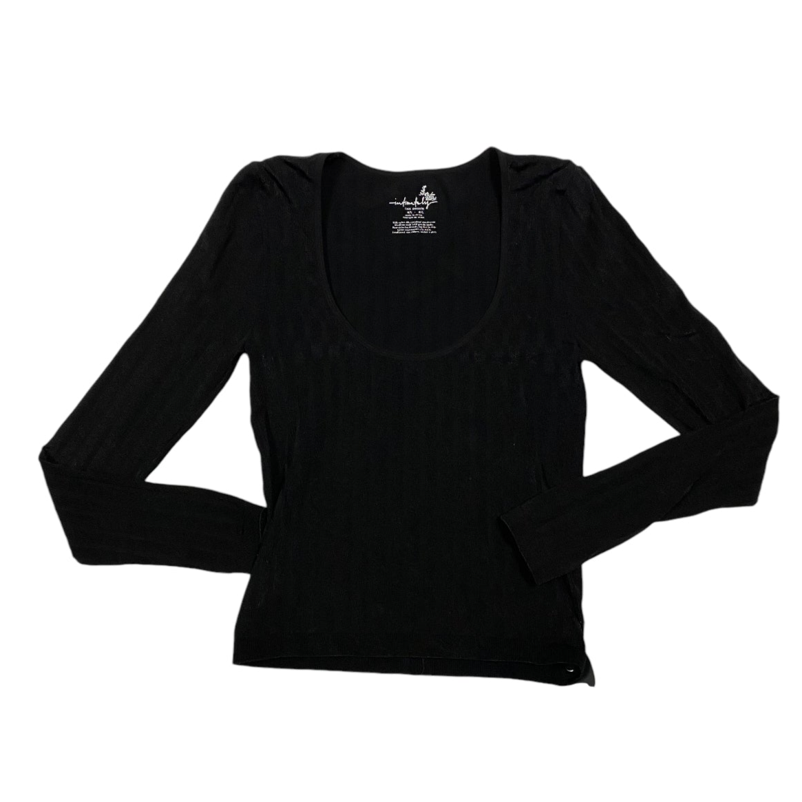 Top Long Sleeve By Free People In Black, Size: M