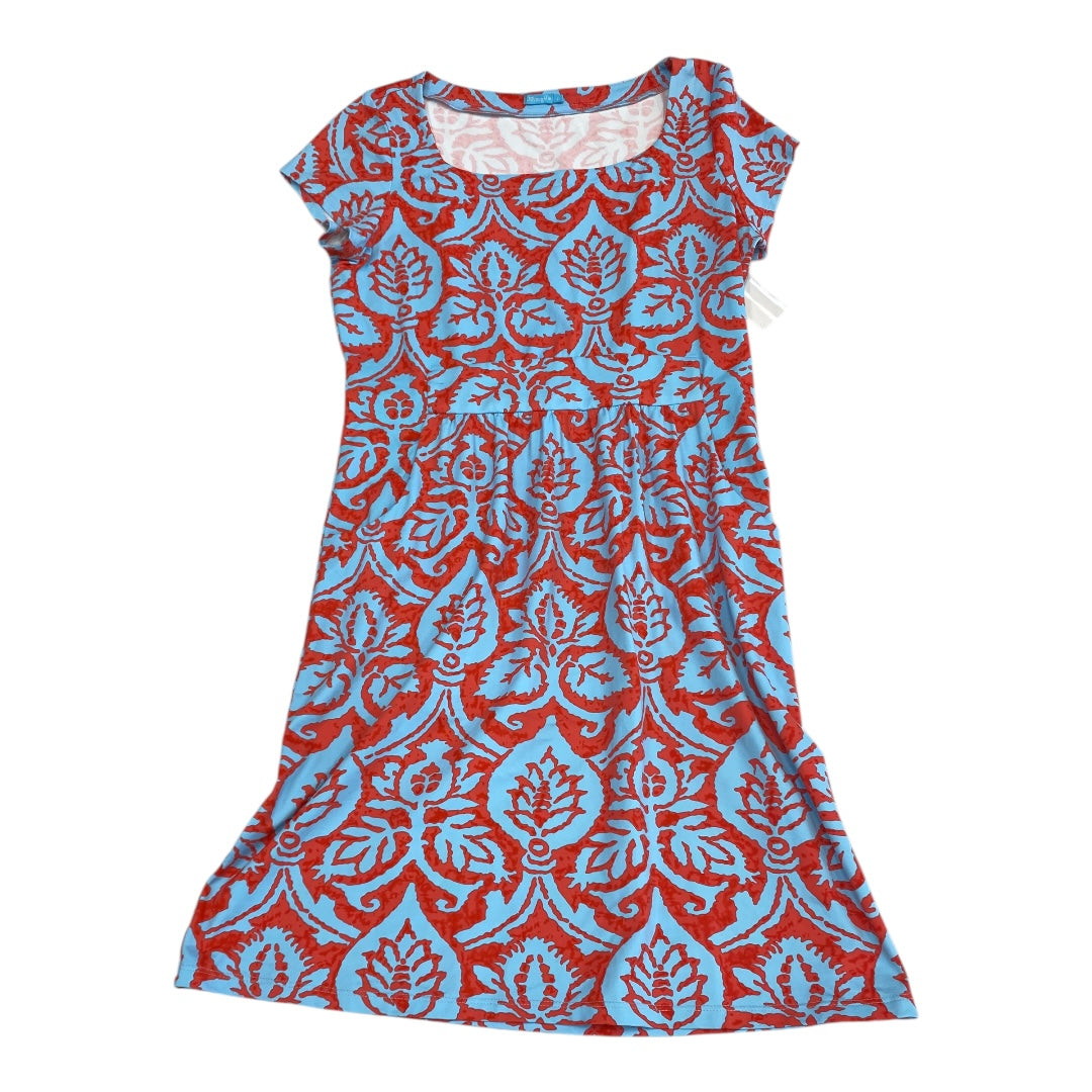 Dress Casual Short By J Mclaughlin In Blue & Red, Size:L