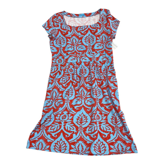 Dress Casual Short By J Mclaughlin In Blue & Red, Size:L