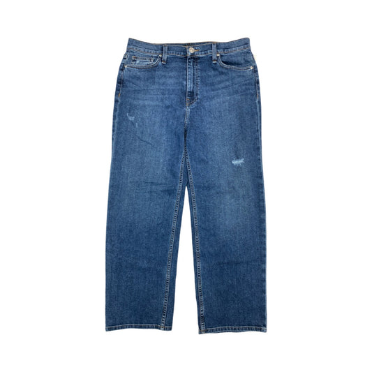 Jeans Wide Leg By Hudson In Blue Denim, Size:12