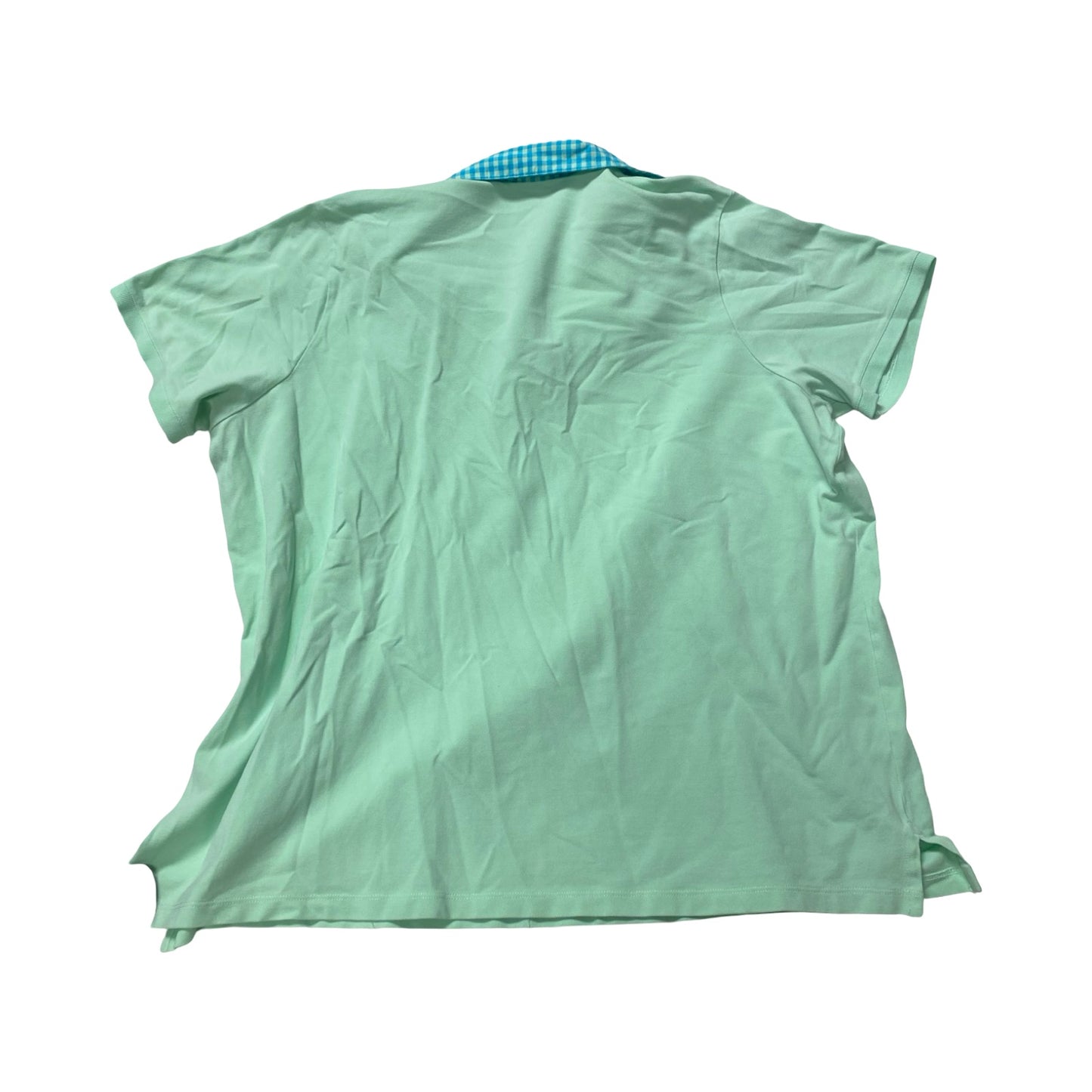 Top Ss By Lands End In Blue & Green, Size:2X