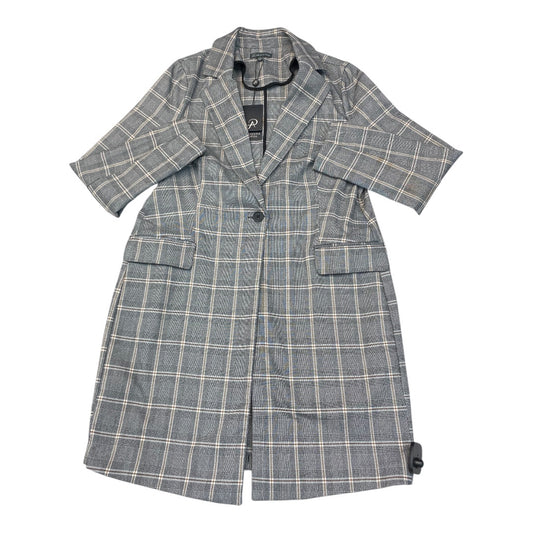 Jacket Other By Adrianna Papell In Plaid Pattern, Size:M