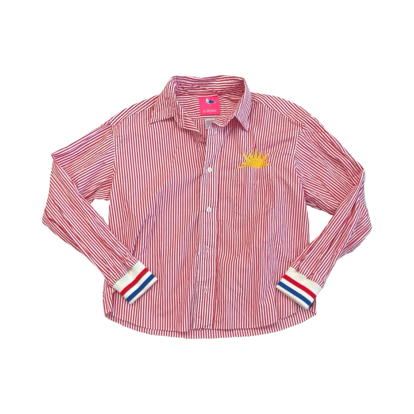 Top Ls By J. Ruby In Striped Pattern, Size:Xs
