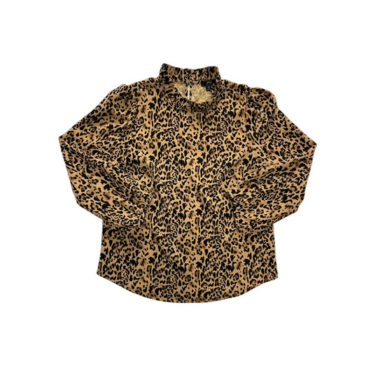 Top Ls By J. Crew In Animal Print, Size:S