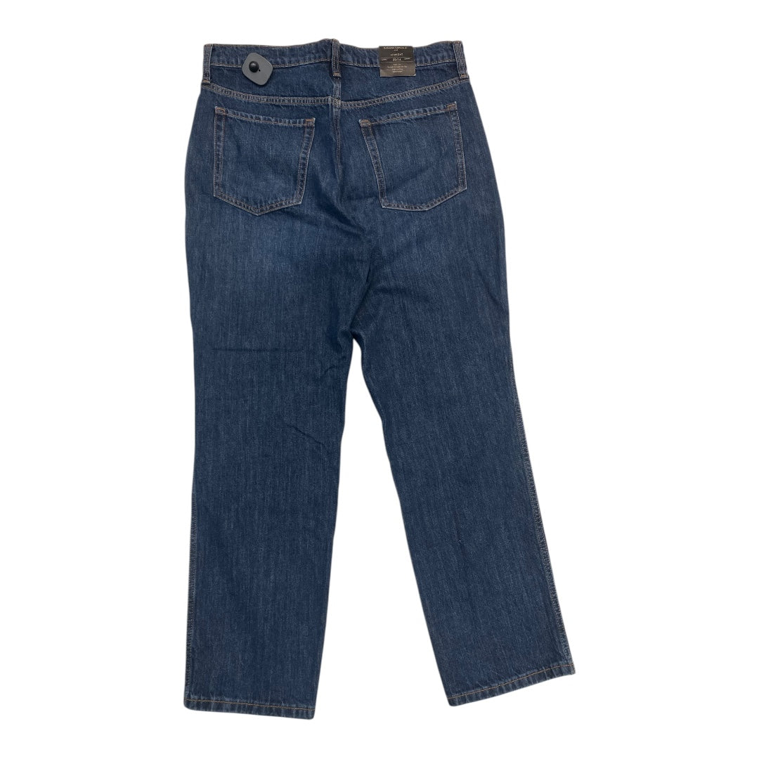 JEANS STRAIGHT by BANANA REPUBLIC In BLUE DENIM, Size: 14