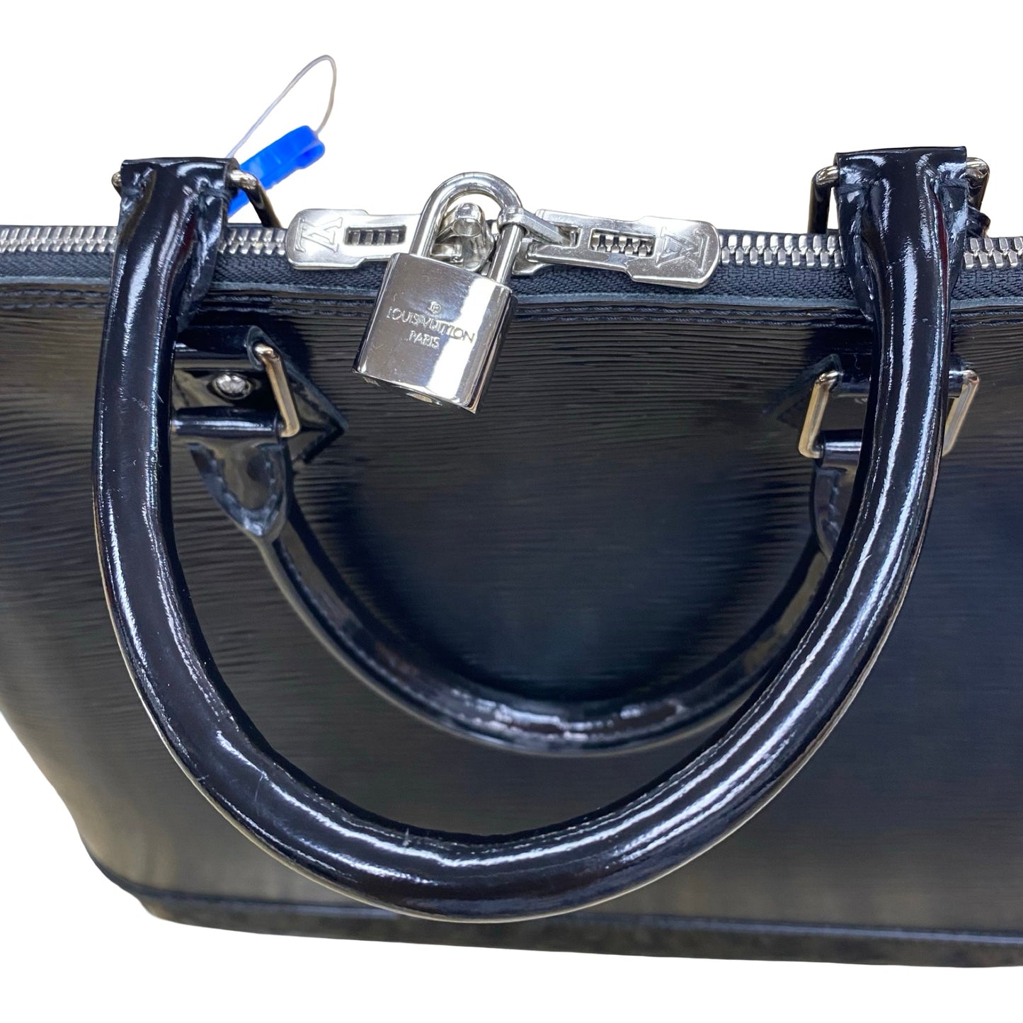 Handbag Luxury Designer By Louis Vuitton In Black Epi, Size:Large (GM)