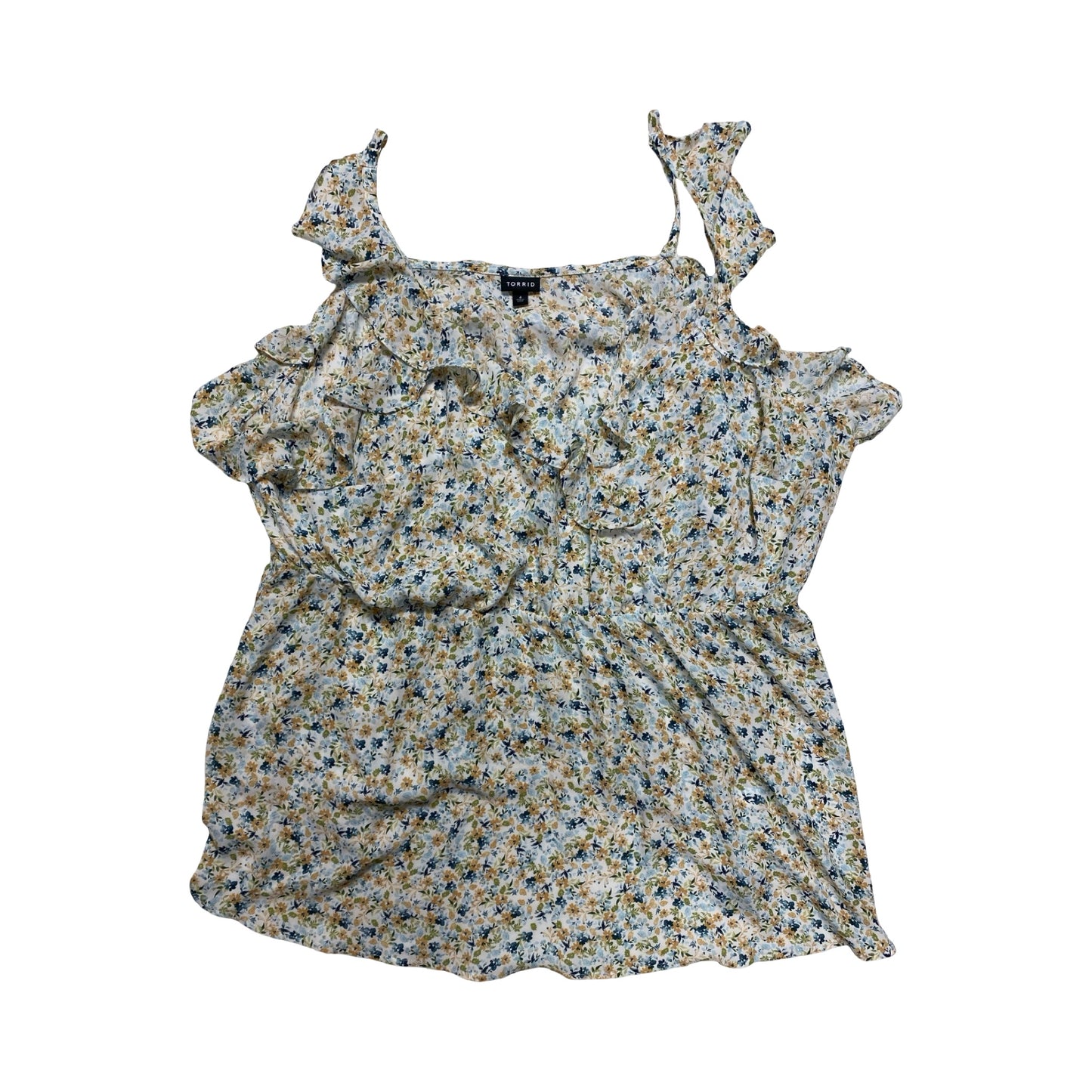 Top Sleeveless By Torrid In Floral Print, Size:4X