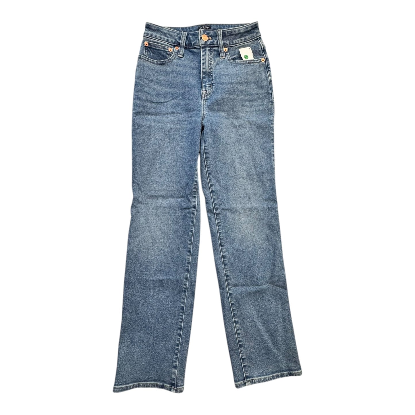 Jeans Straight By J. Crew In Blue Denim, Size:0