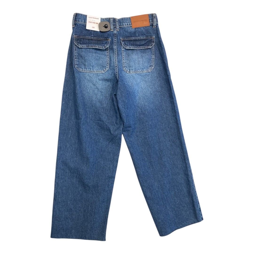 Jeans Straight By Lucky Brand In Blue Denim, Size:2