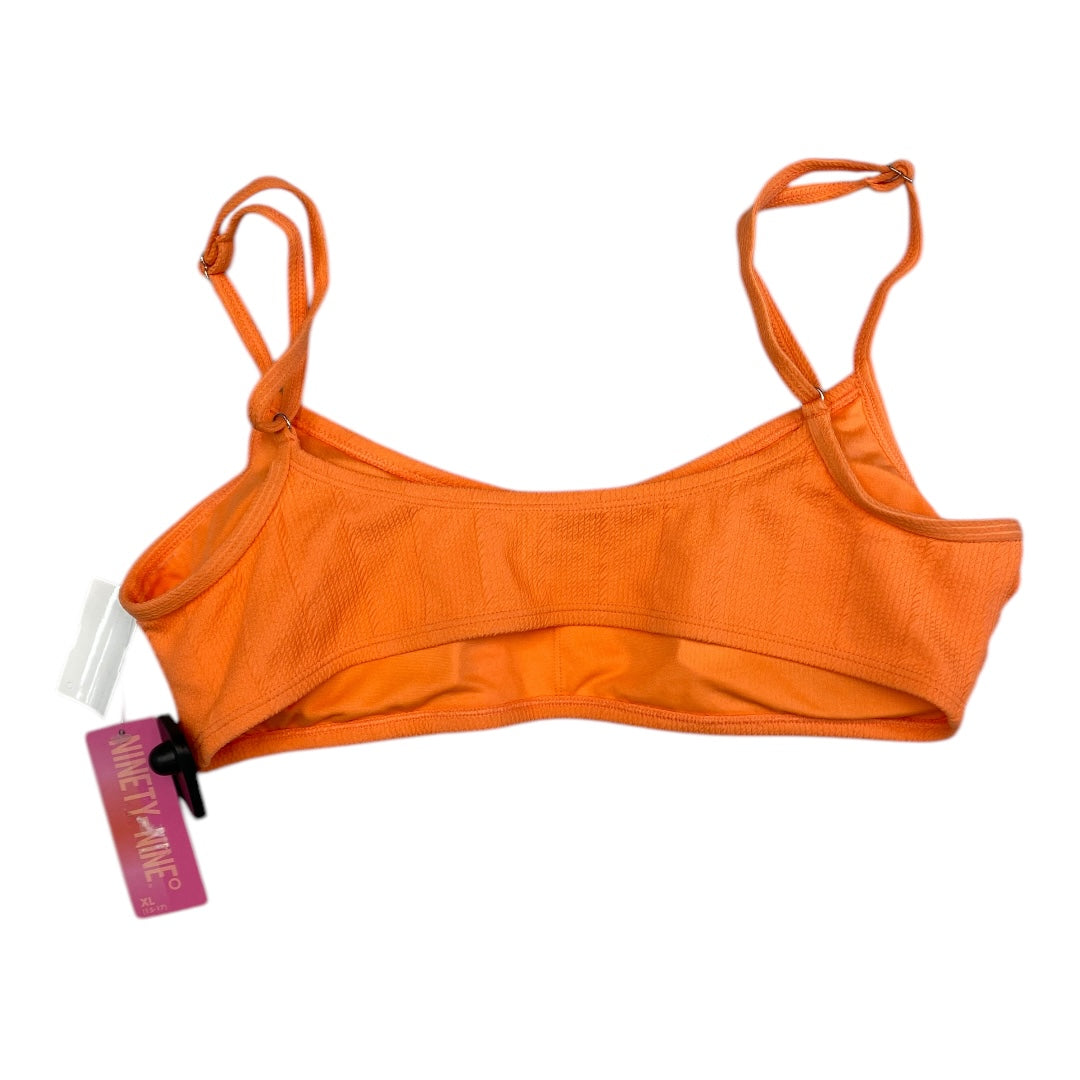 Swimsuit Top By NINETY NINE In Orange, Size:Xl