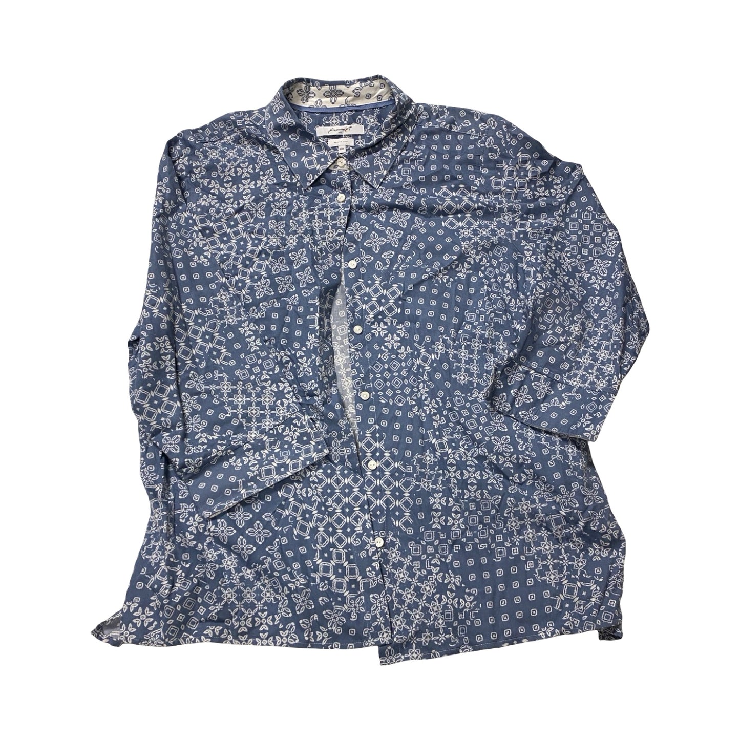 Top Ls By Foxcroft In Blue & White, Size:18