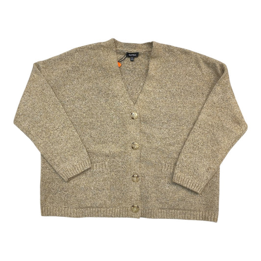 Sweater Cardigan By Well Worn In Taupe, Size:Xxl