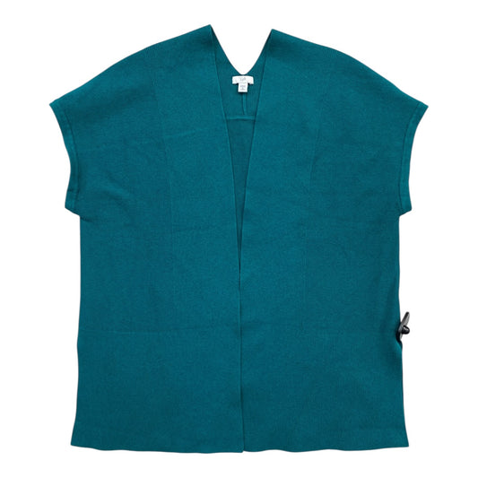 Sweater Cardigan By J. Jill In Teal, Size:Mp