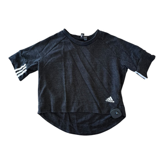 Athletic Top Ss By Adidas In Grey, Size:S