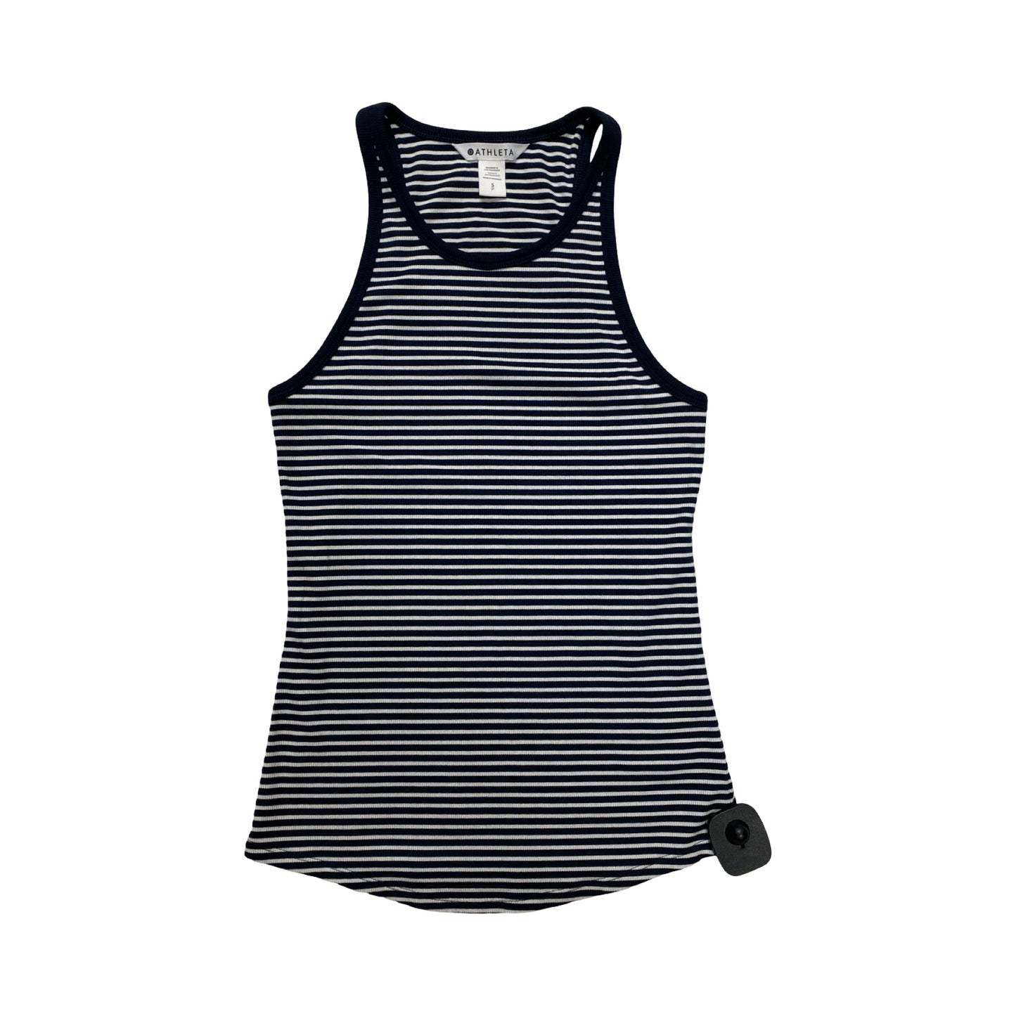 Athletic Tank Top By Athleta In Blue & White, Size:S