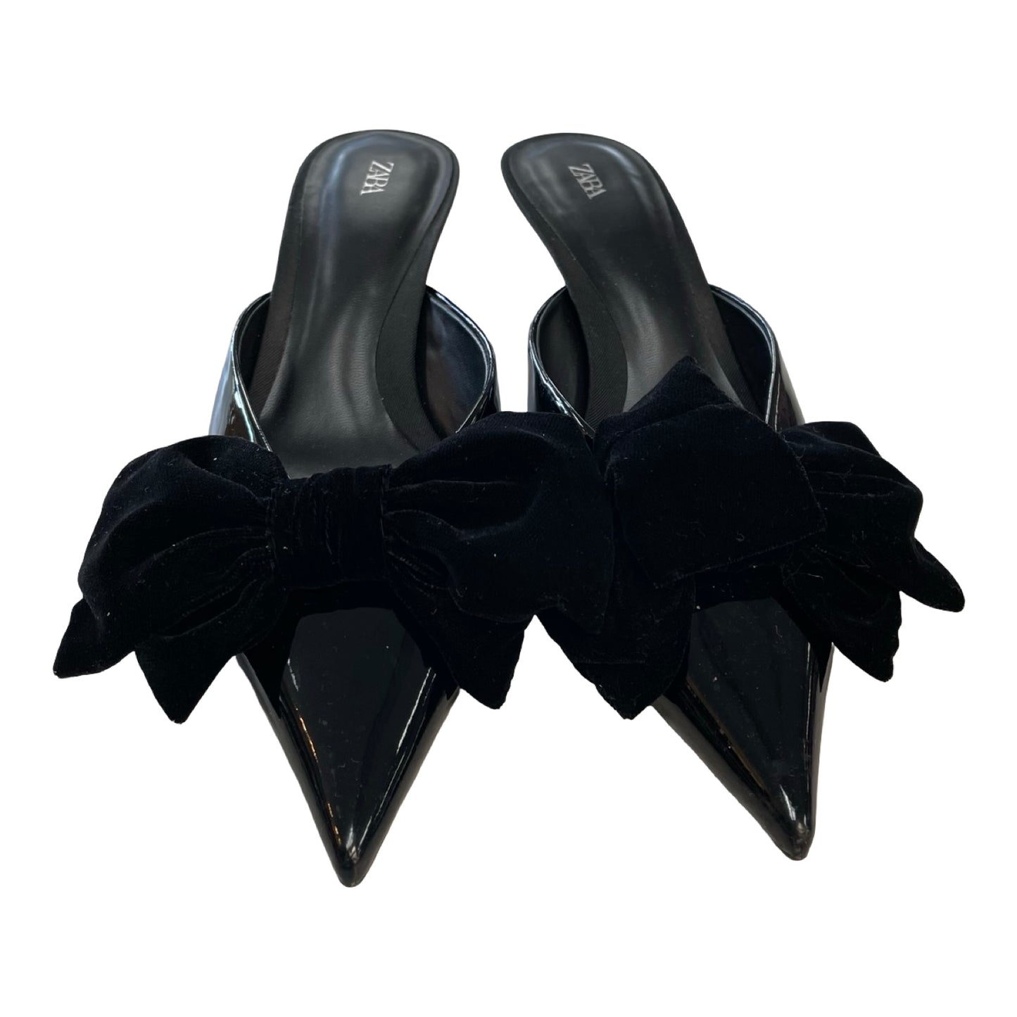 Shoes Heels Kitten By Zara In Black, Size:9