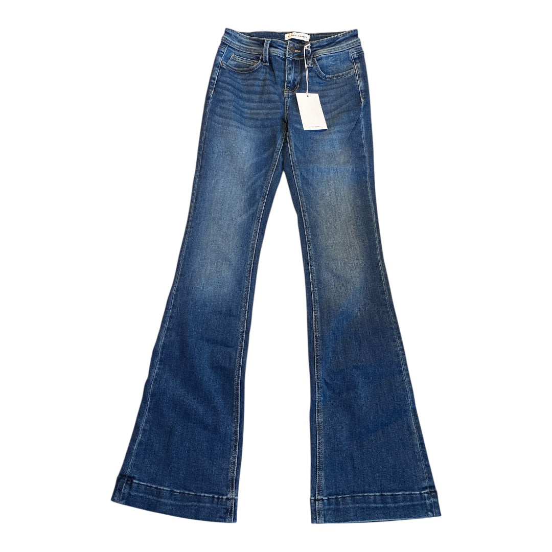 Jeans Boot Cut By Flying Monkey In Blue Denim, Size:24