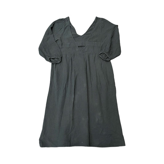 Dress Casual Midi By Madewell In Black, Size:Xl