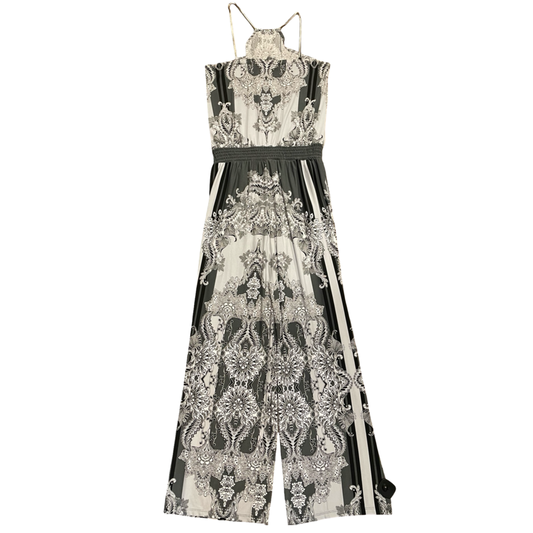 Jumpsuit By Inc In Black & Grey, Size:L
