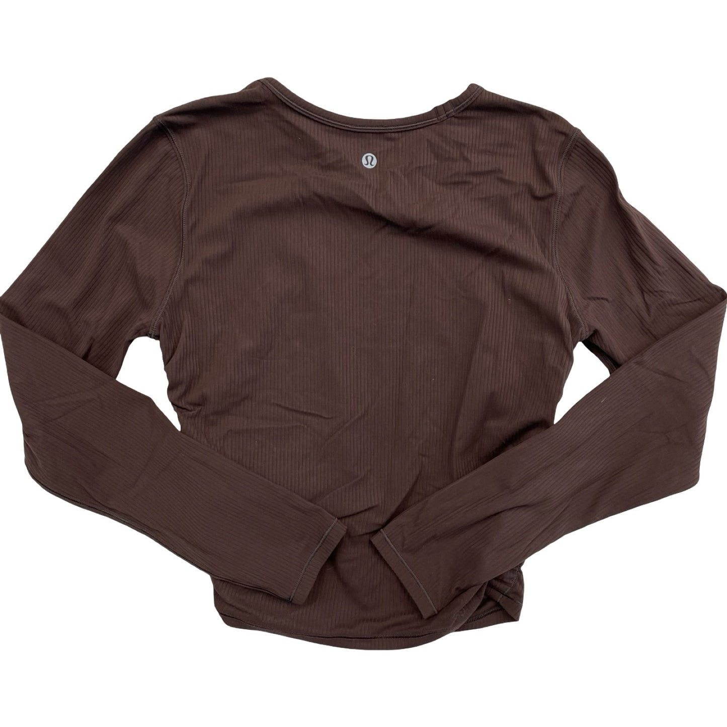 Athletic Top Ls Crewneck By Lululemon In Brown, Size:6