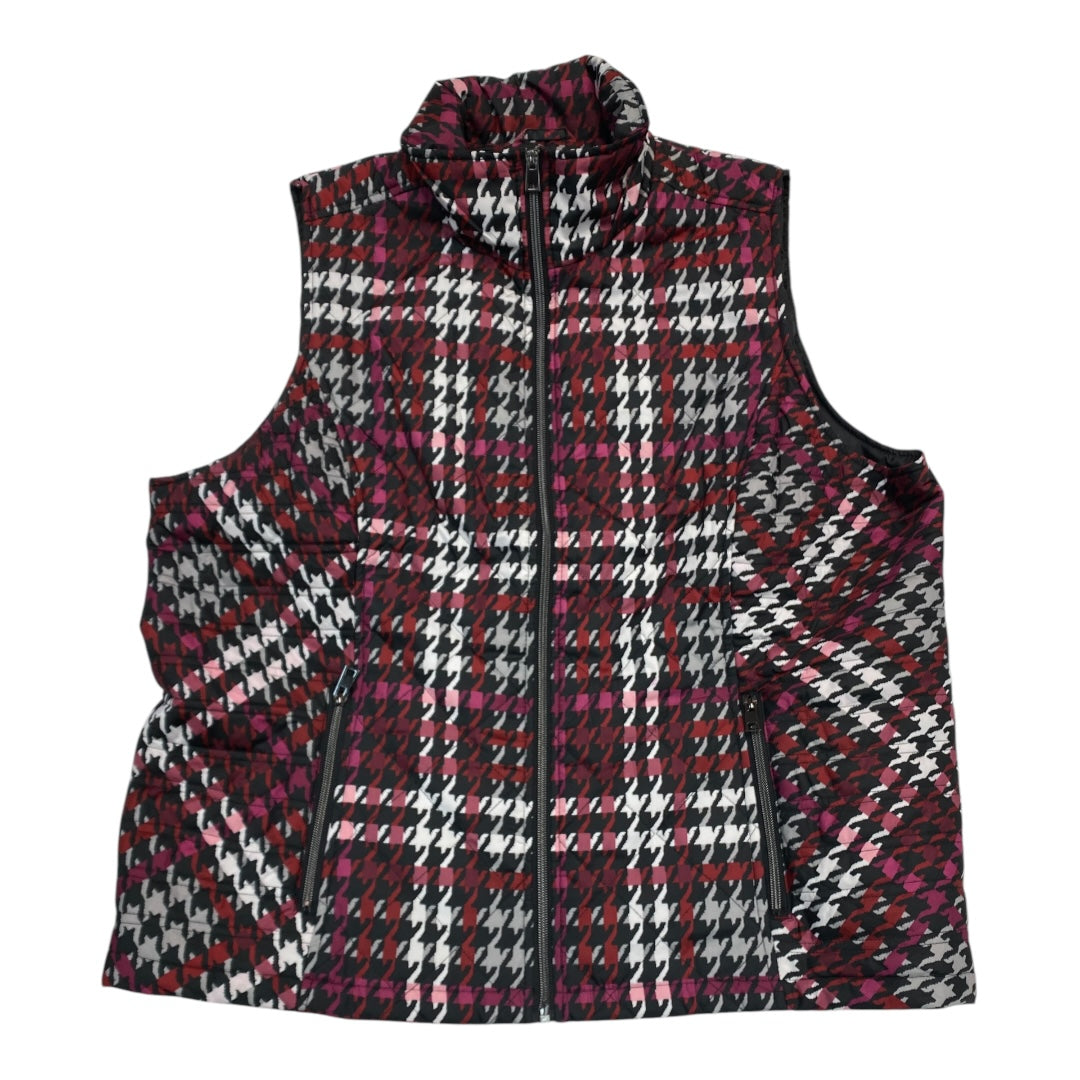 Vest Puffer & Quilted By Cj Banks In Multi, Size:2X