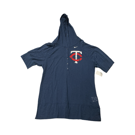 Athletic Top Ss By Nike In Navy, Size:Xl