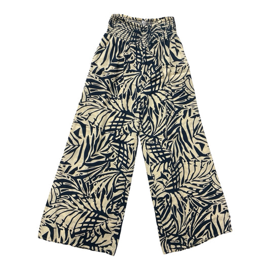 Pants Wide Leg By Patrons Of Peace In Blue & Cream, Size:S