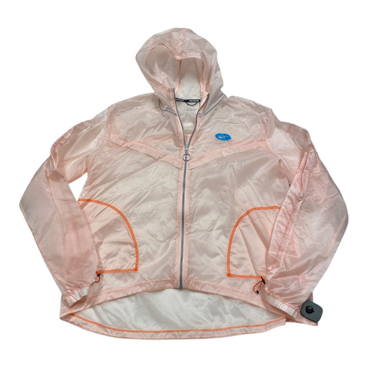 Athletic Jacket By Nike In Pink, Size:Xl