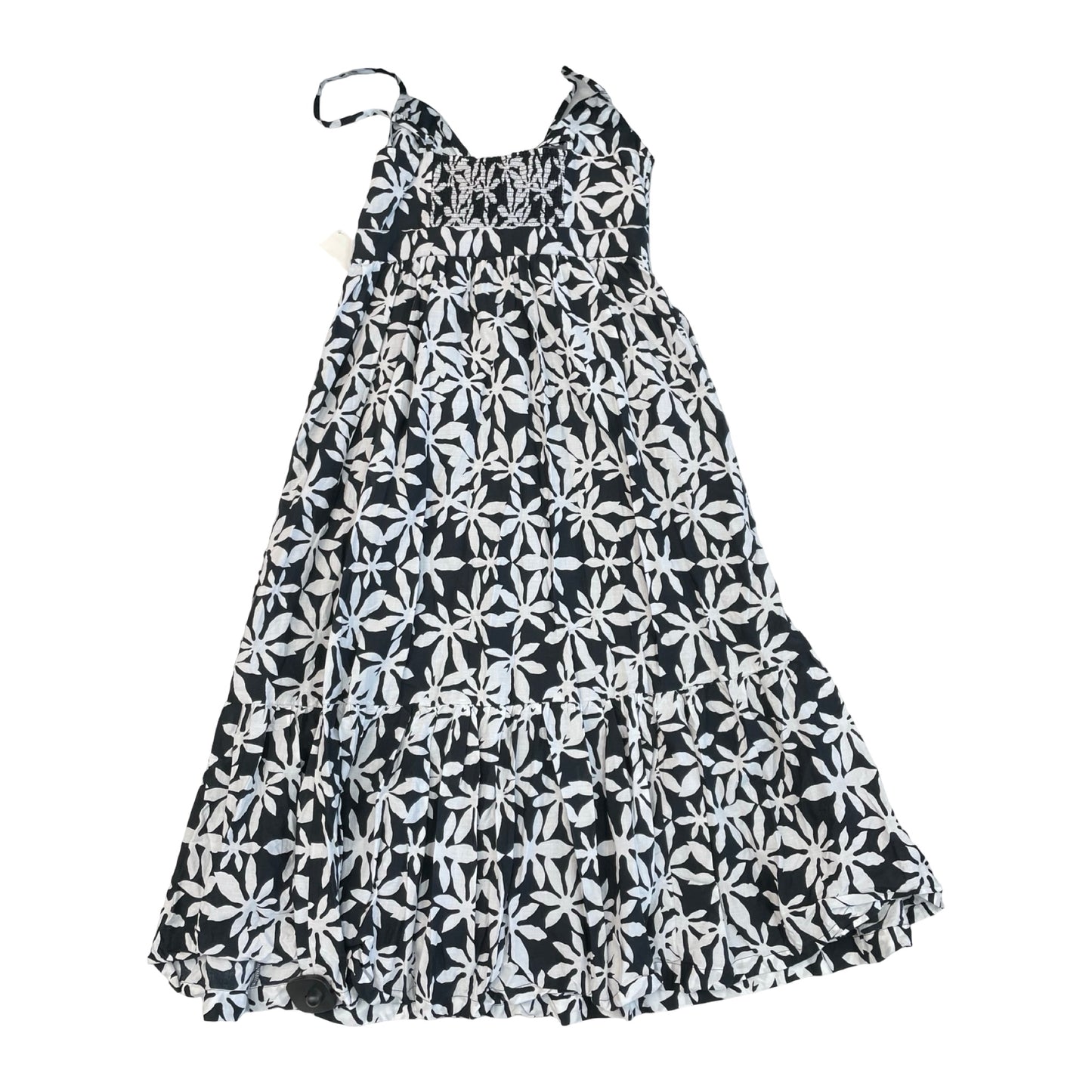 Dress Casual Maxi By J. Crew In Black & White, Size:4