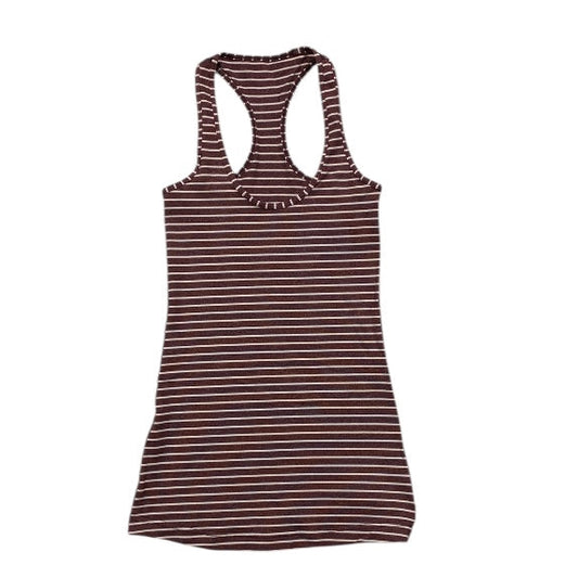 Athletic Tank Top By Lululemon In Striped Pattern, Size:2