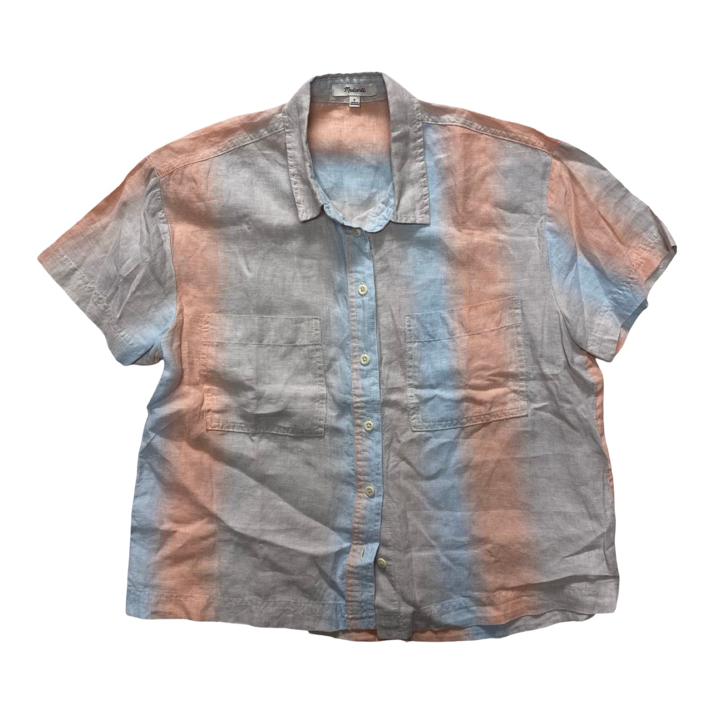 Top Ss By Madewell In Blue & Orange, Size:S
