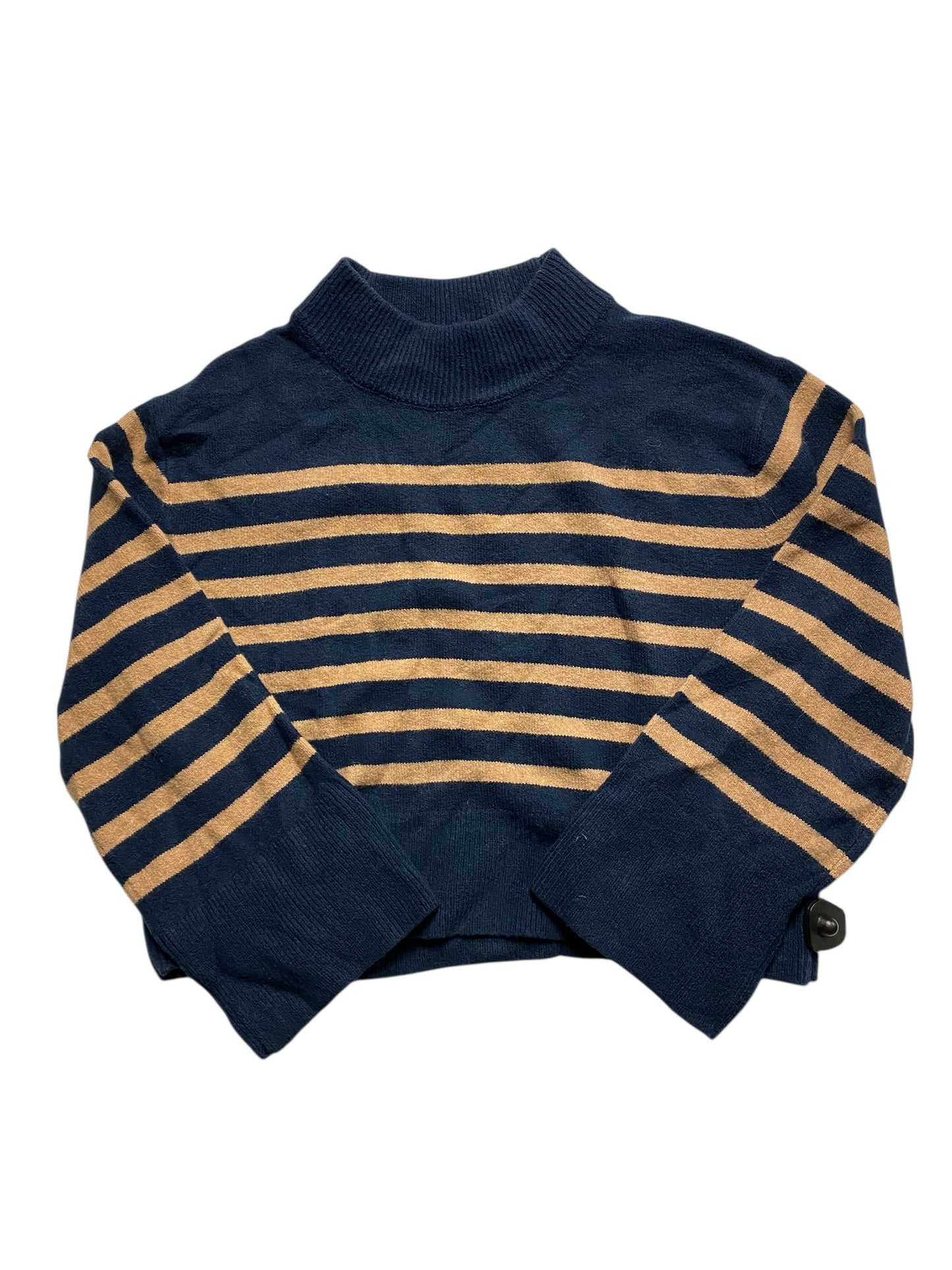 Sweater By J. Crew In Blue & Brown, Size:L