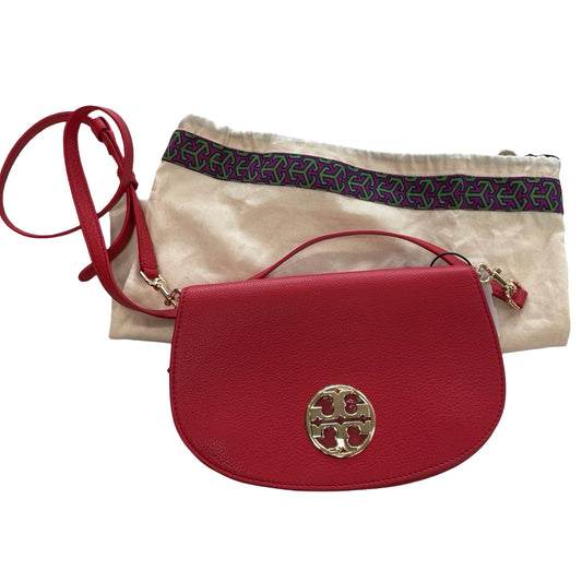 Handbag Designer By Tory Burch In Red, Size:Small