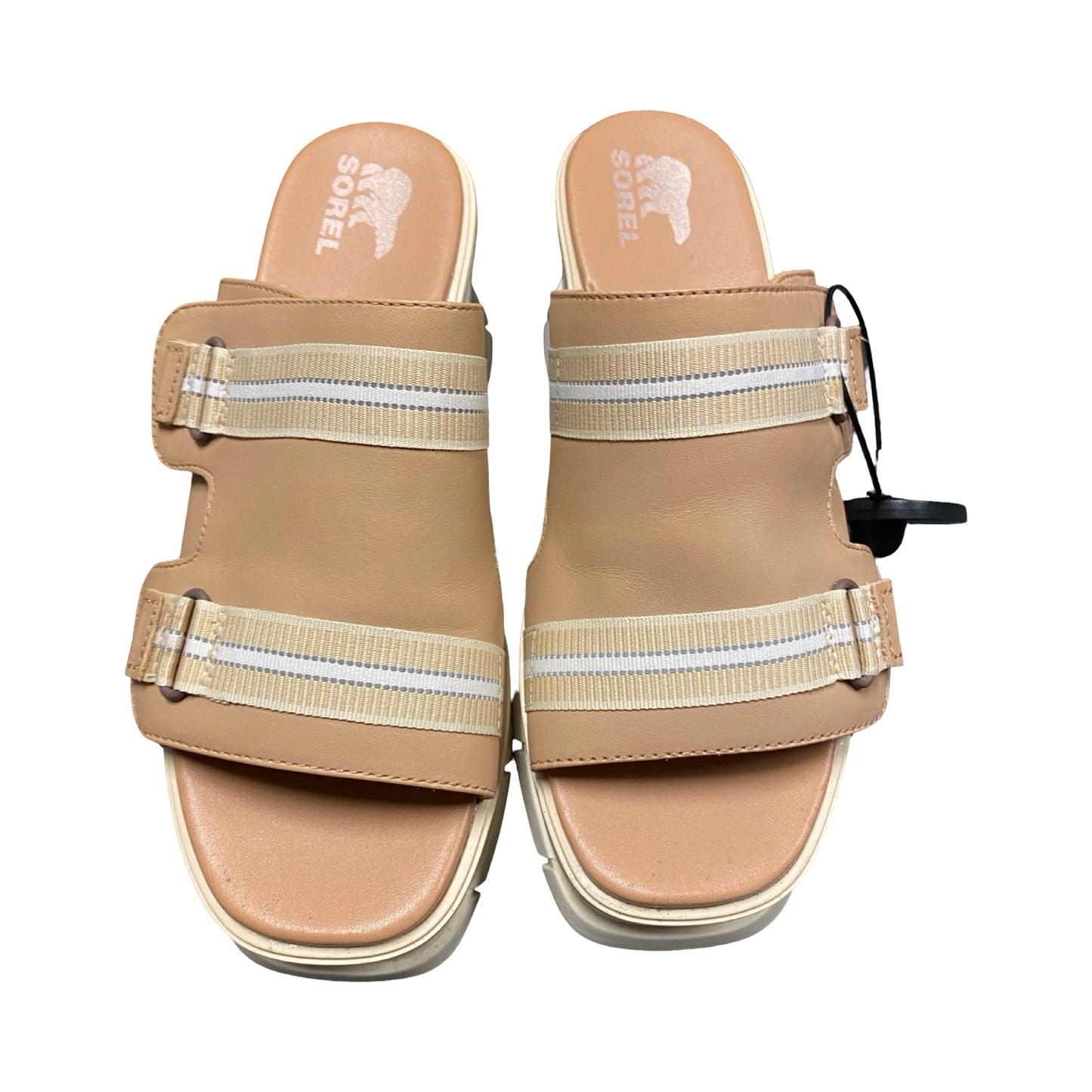 Sandals Designer By Sorel In Tan, Size:8.5