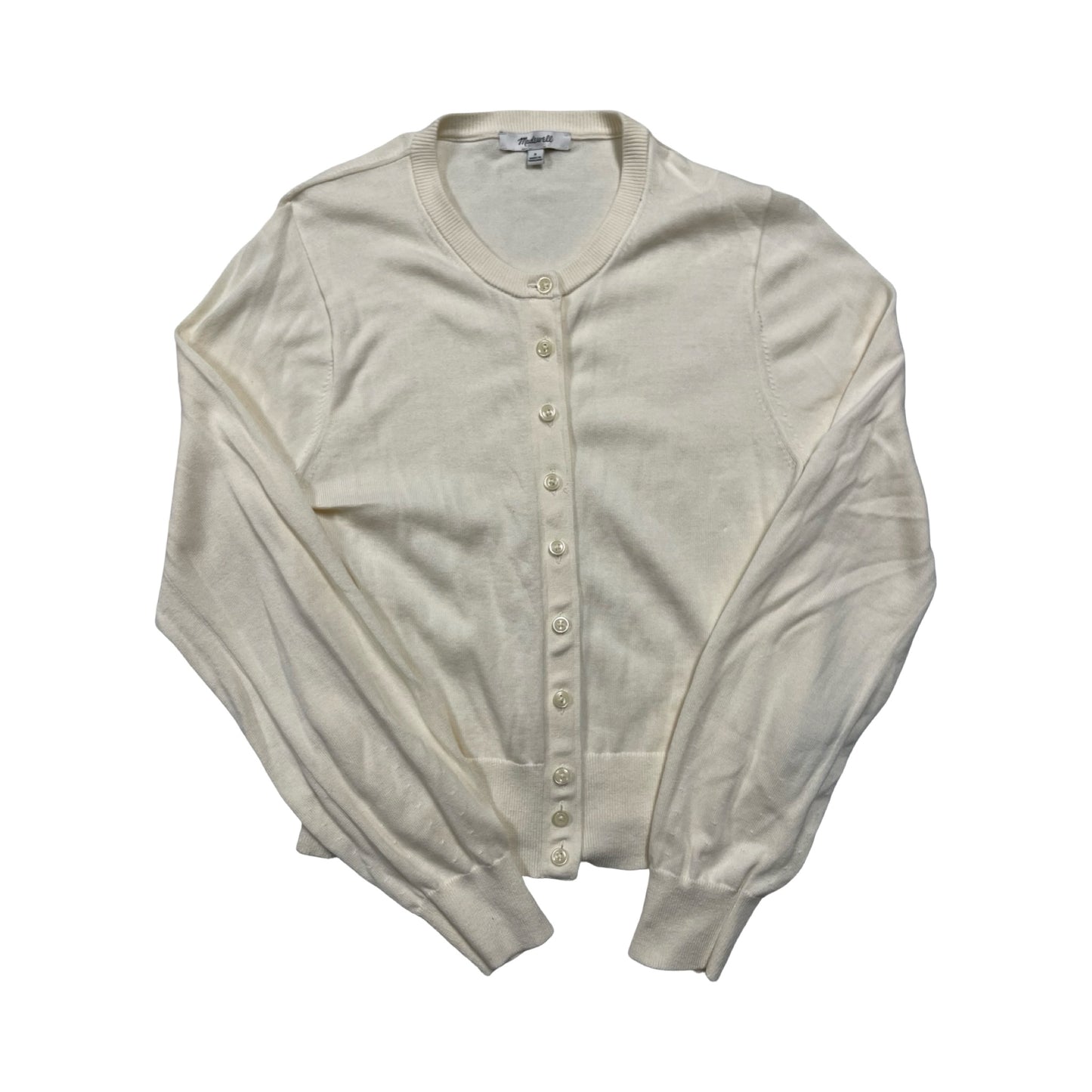 Sweater Cardigan By Madewell In Cream, Size:S