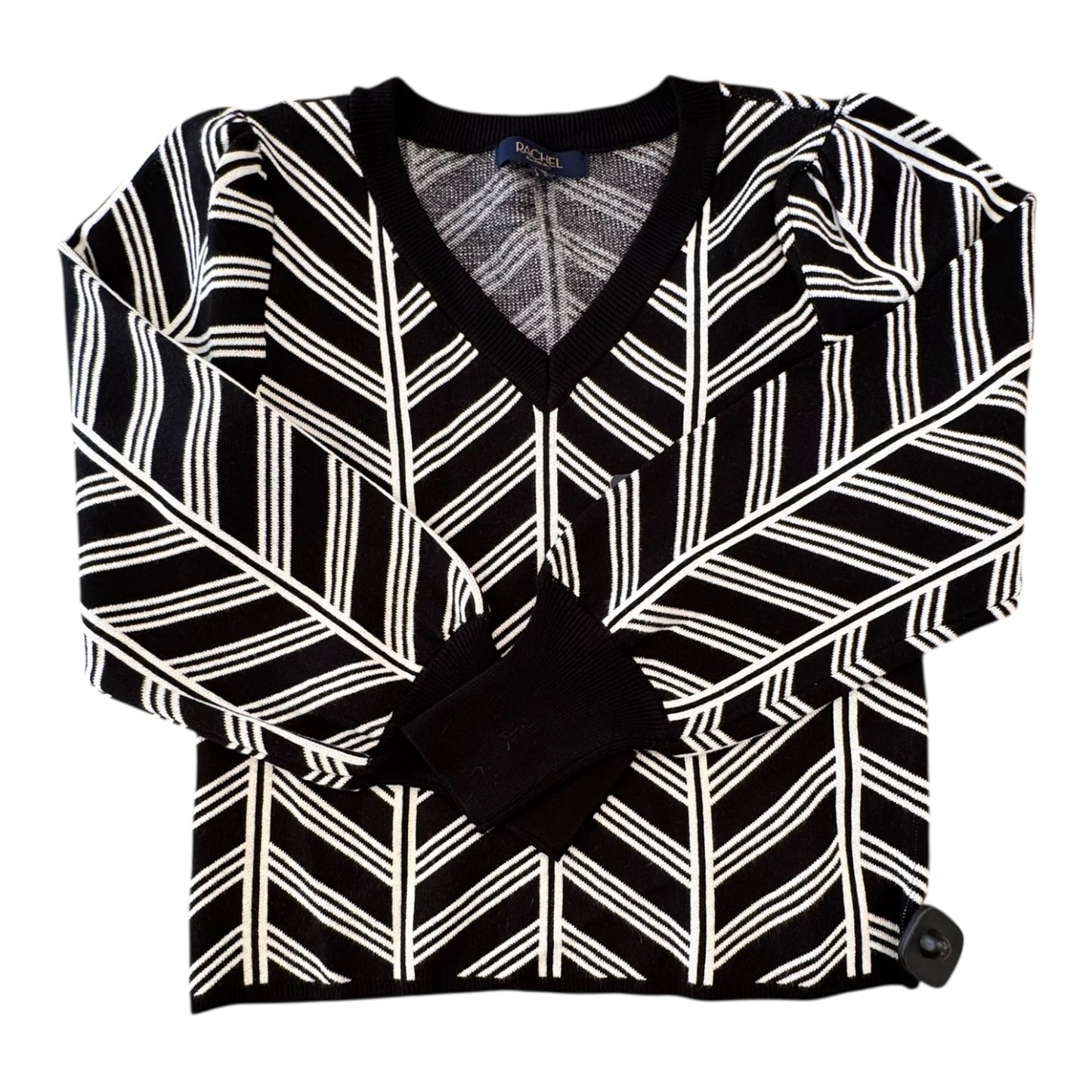 Sweater By Rachel Roy In Black & White, Size:L