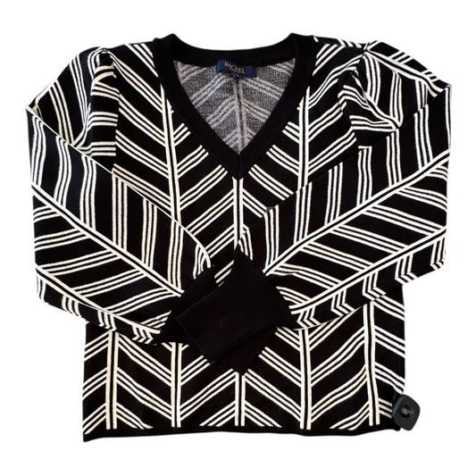 Sweater By Rachel Roy In Black & White, Size:L