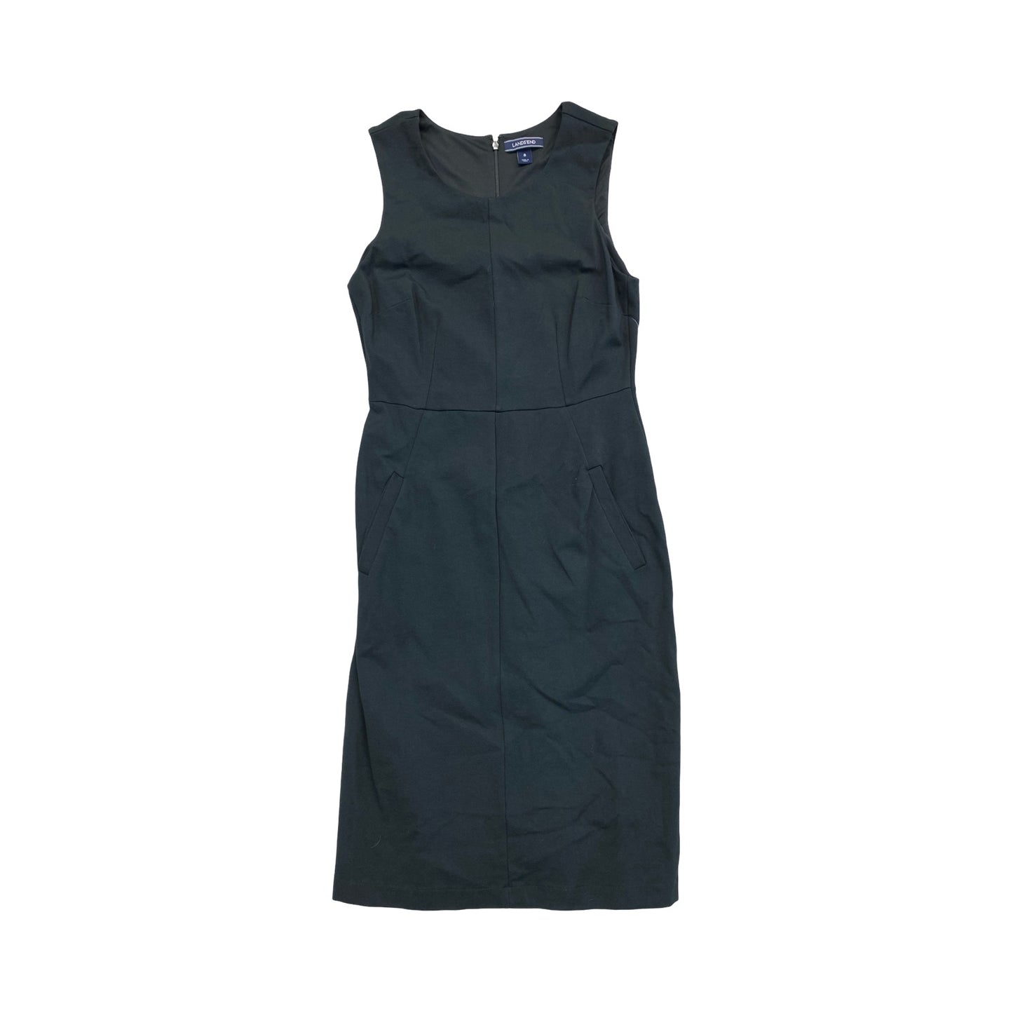 Dress Party Midi By Lands End In Black, Size:8