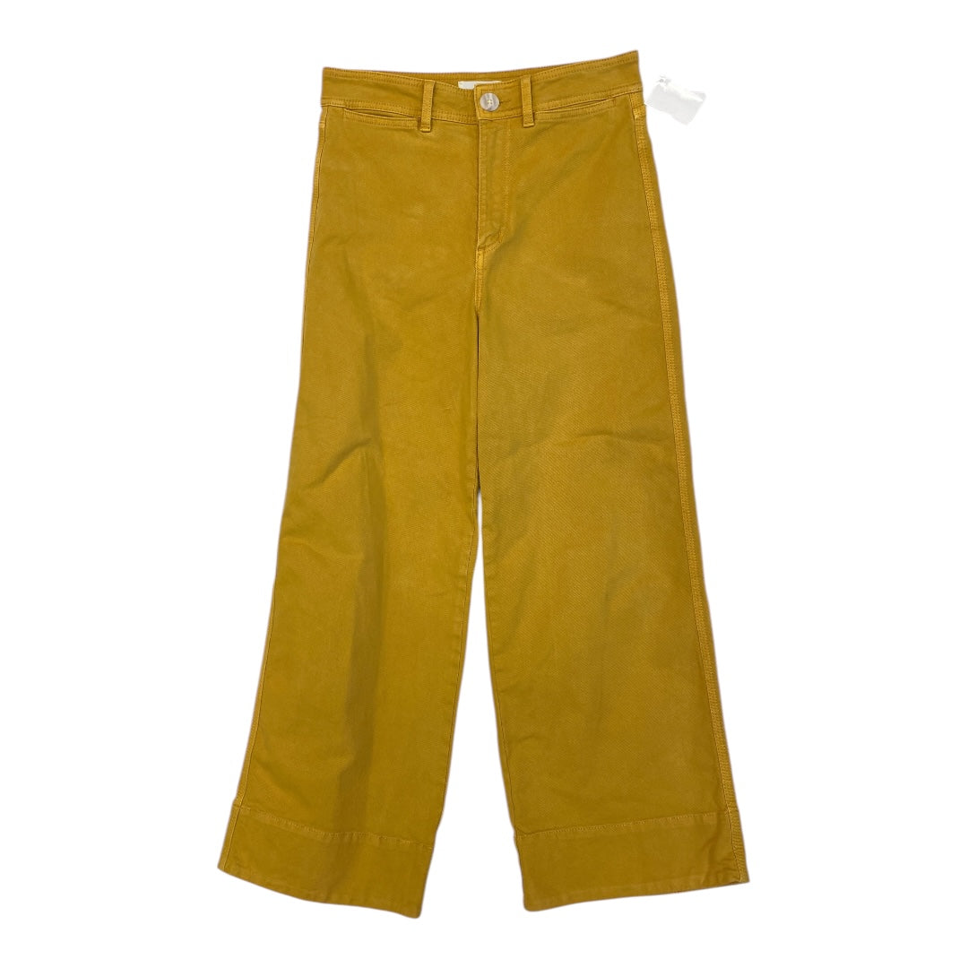 Jeans Wide Leg By Loft In Yellow, Size:2