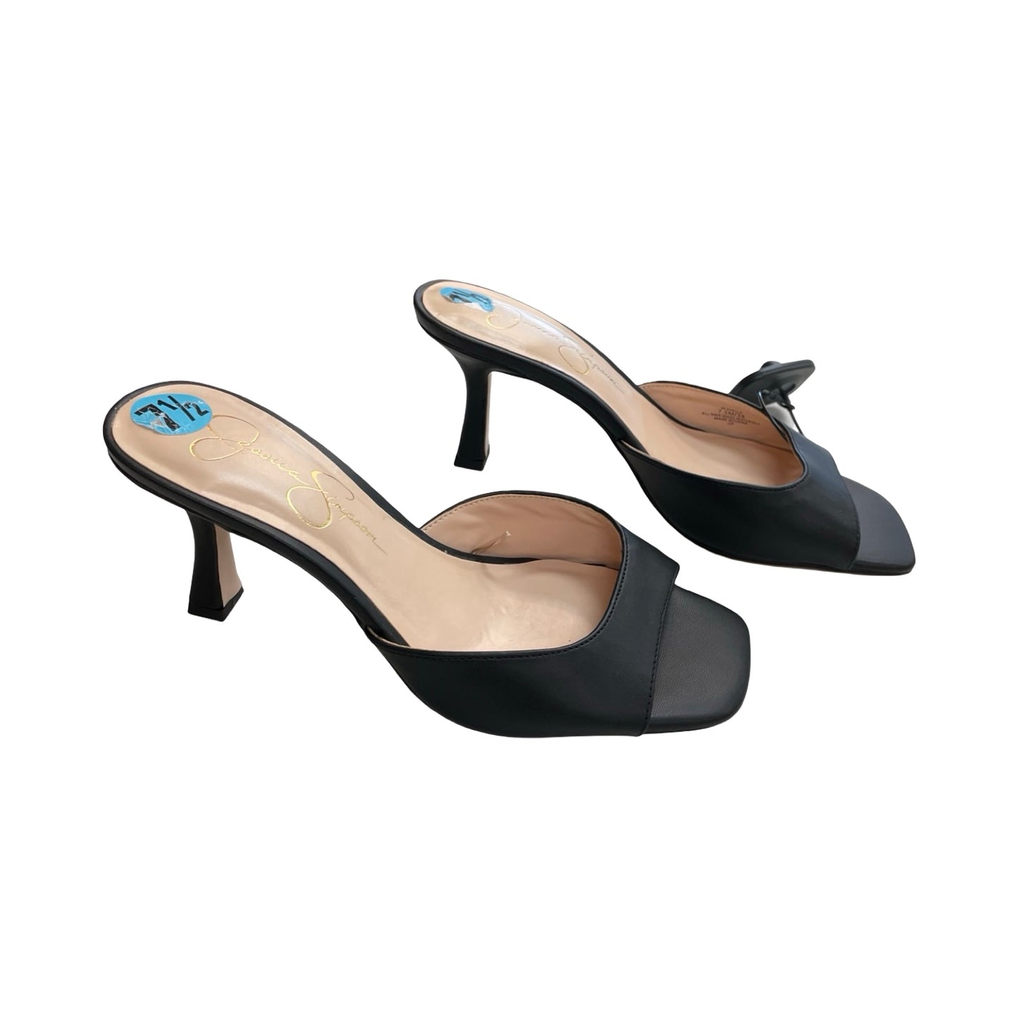 Shoes Heels Block By Jessica Simpson In Black, Size:7.5