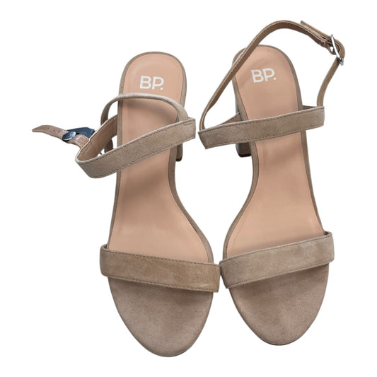 Sandals Heels Block By Bp In Cream, Size:8