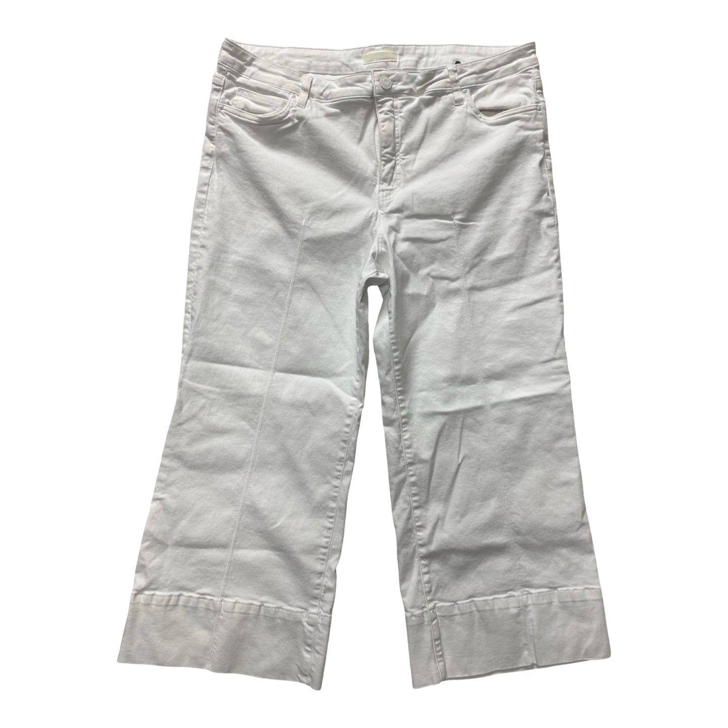 Jeans Wide Leg By Kut In White, Size:18