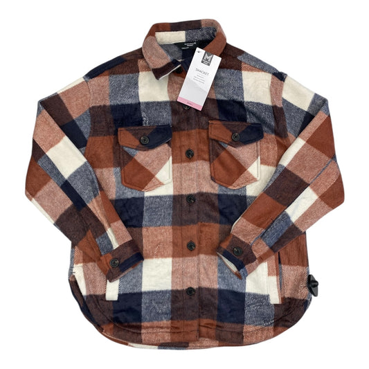 Jacket Fleece By Members Mark In Plaid Pattern, Size:S