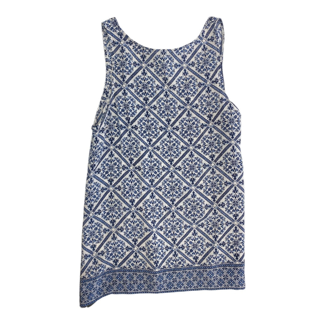 Top Sleeveless By Joie In Blue & White, Size:S