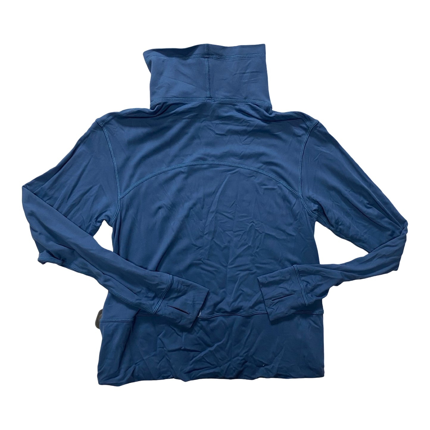 Athletic Top Ls Collar By Lululemon In Blue, Size:4