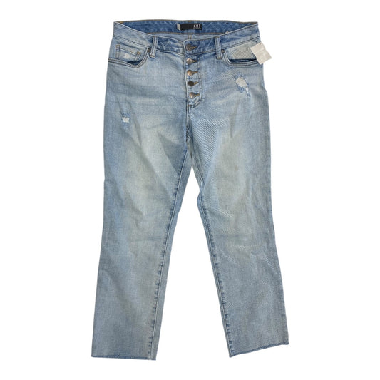 Jeans Straight By Kut In Blue Denim, Size:8