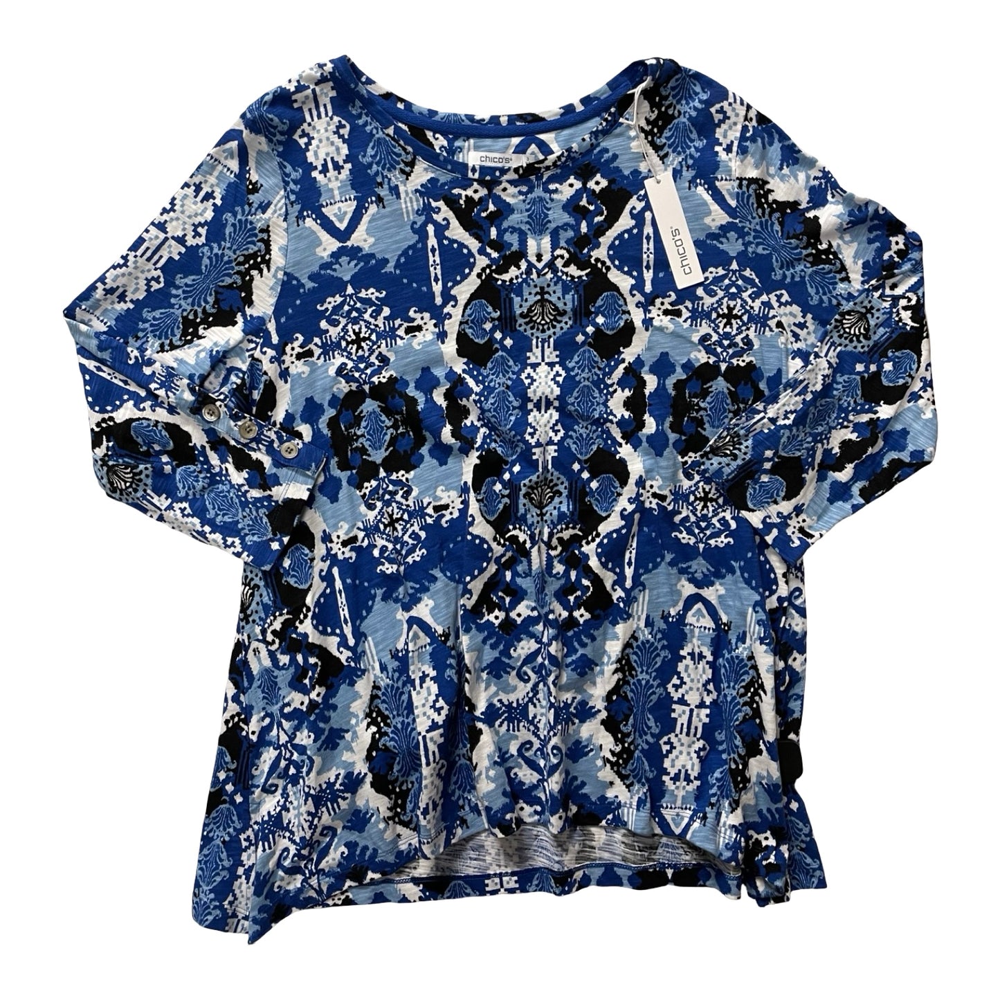 Top Ls By Chicos In Blue, Size:Xl