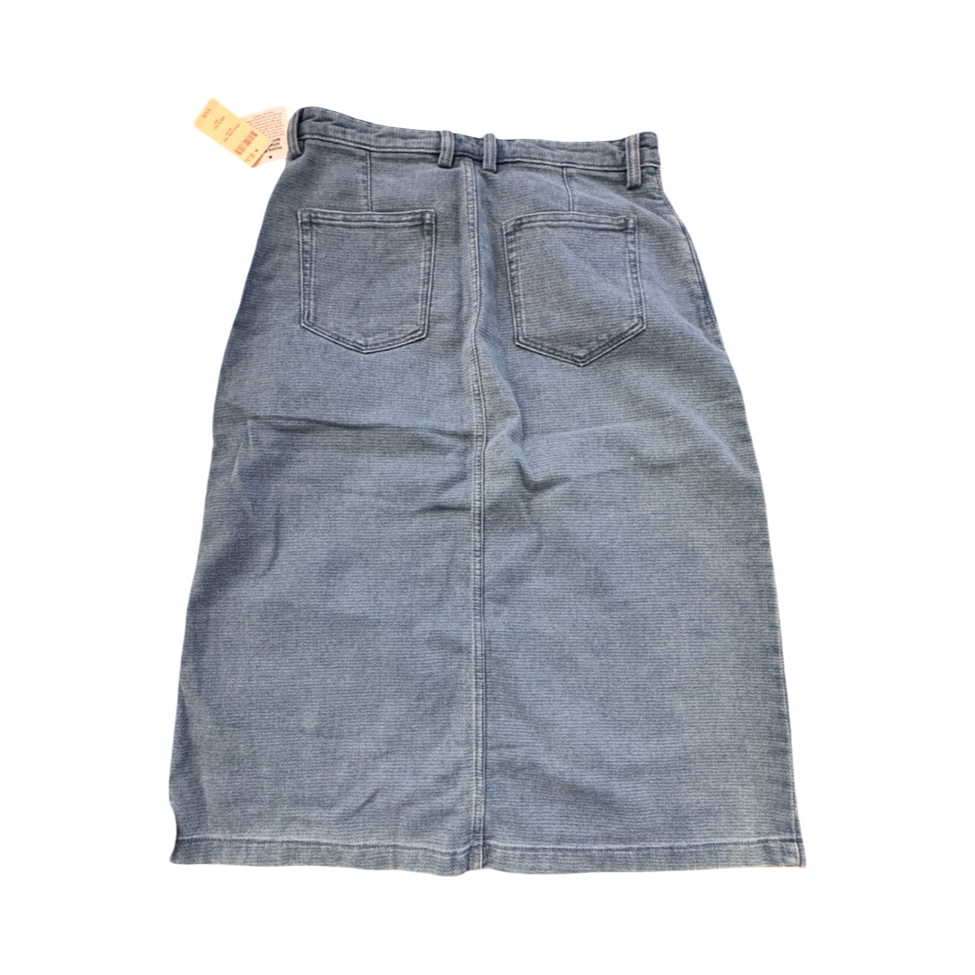 Skirt Midi By Duluth Trading In Blue Denim, Size:6
